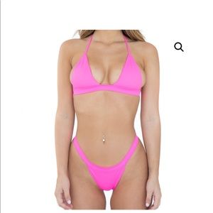 Bubblegum pink bikini from Disruptive Youth (Savannah Montanos brand)